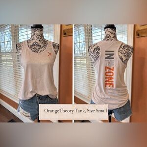 OrangeTheory OTF “In The Zone” Tank Top Size Small White Workout Top